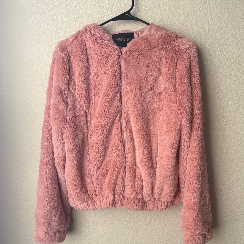 Soft Fluffy Pink Outerwear